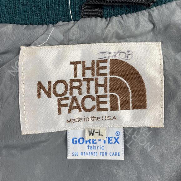 Vintage The North Face Goretex Parka USA Made Green Hooded Women's Large Jacket - Picture 2 of 16